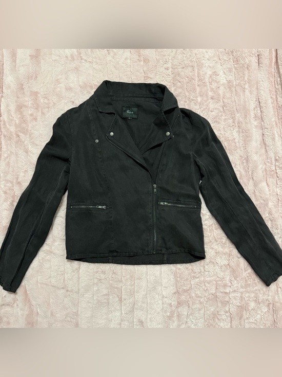 Rails Jackets & Blazers - Rails - Black Asymmetrical Zip Streetwear Denim Moto Jacket - Size S